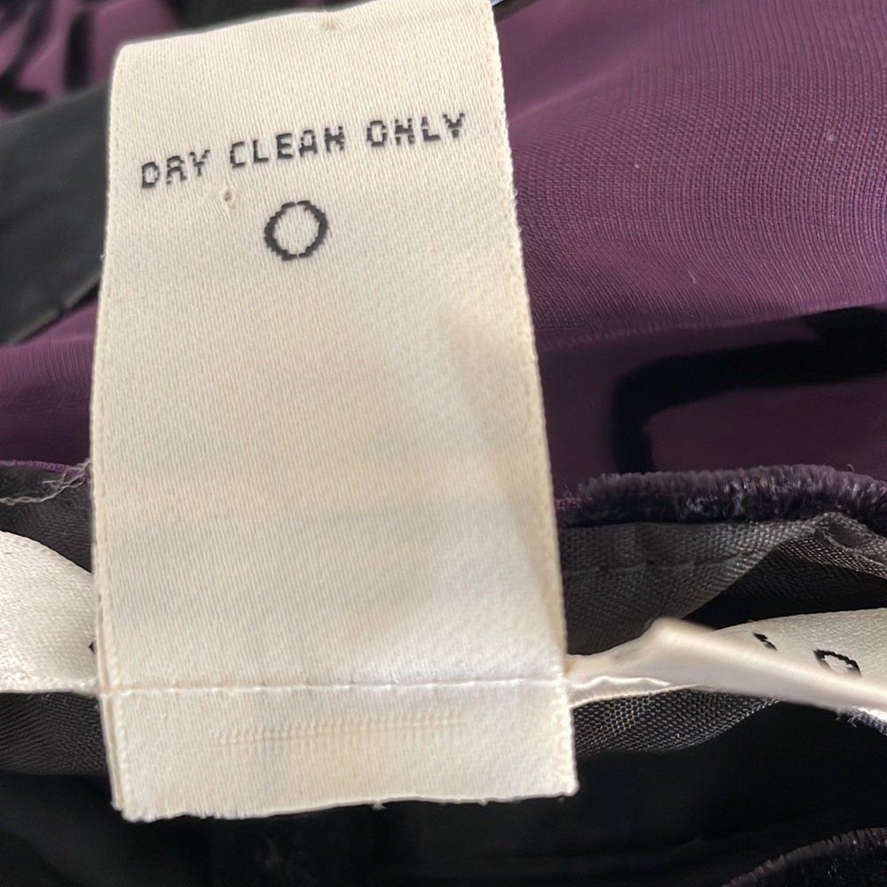 Max Studio Burnout Velvet Halter Plum Dress - Picture 12 of 15